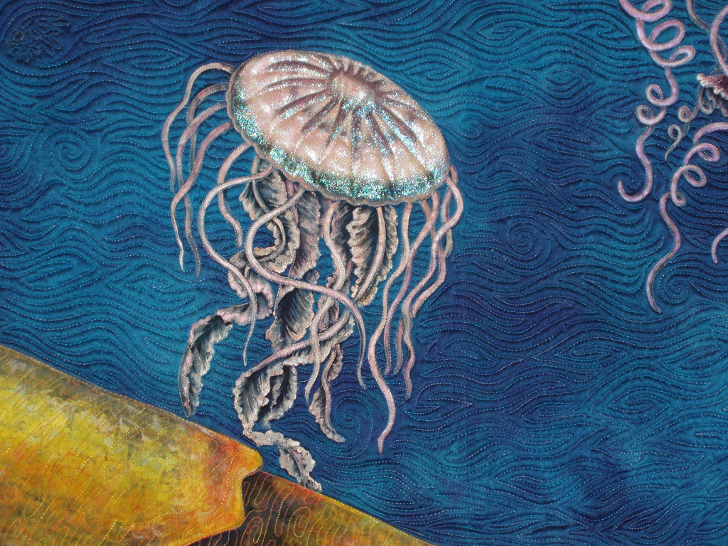Judy Coates Perez, detail, "Primordial Sea" 